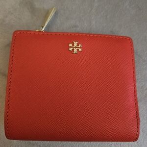 Tory Burch Compact Red Wallet